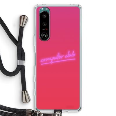 Vice Glow: Sony Xperia 5 III Transparant Hoesje met koord