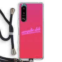 Vice Glow: Sony Xperia 5 III Transparant Hoesje met koord