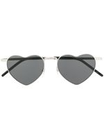 Saint Laurent Eyewear lunettes de soleil à monture cœur - Noir - thumbnail