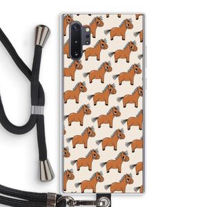 Pony: Samsung Galaxy Note 10 Plus Transparant Hoesje met koord