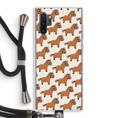 Pony: Samsung Galaxy Note 10 Plus Transparant Hoesje met koord
