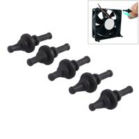 20 stuks 29.9mm Anti zachte trillingsdemping nagel rubberen Silicone Computer Fan schroef (zwart)