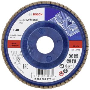 Bosch Accessories 2608601270 X431 Lamellenschijf Diameter 115 mm Boordiameter 22.33 mm Staal 1 stuk(s)