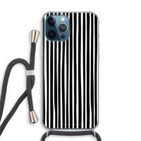 Stripes: iPhone 12 Pro Transparant Hoesje met koord