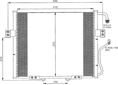 Condensor, airconditioning 35399