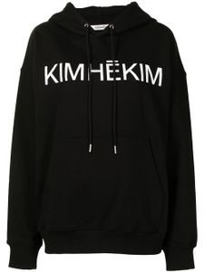 Kimhekim hoodie à logo imprimé - Noir