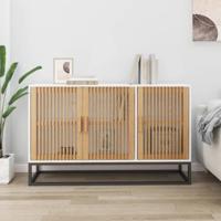 Dressoir 105x30x65 cm bewerkt hout wit