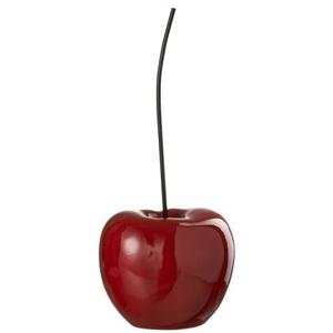 J-Line decoratie Kers - polyresin - blinkend rood - large
