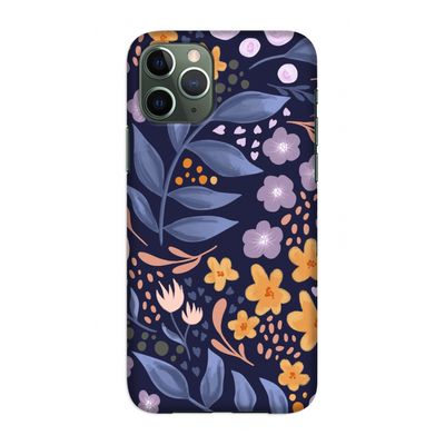 Flowers with blue leaves: Volledig geprint iPhone 11 Pro Hoesje Flowers with blue leaves: Volledig geprint iPhone 11 Pro Hoesje
