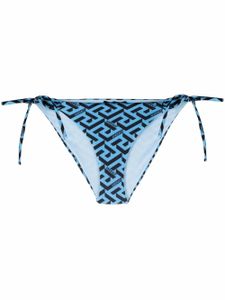 Versace bas de bikini à logo - Bleu