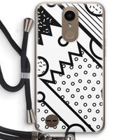 Pop Art #4: LG K10 (2017) Transparant Hoesje met koord