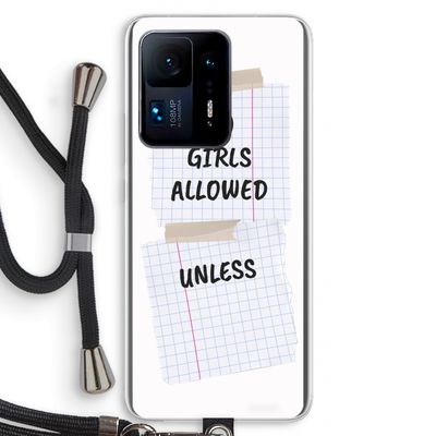 No Girls Allowed Unless: Xiaomi Mi Mix 4 Transparant Hoesje met koord