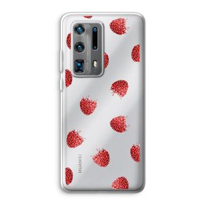 Framboosjes: Huawei P40 Pro Plus Transparant Hoesje
