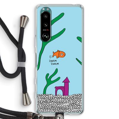 Aquarium: Sony Xperia 5 III Transparant Hoesje met koord
