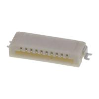 Molex 527931070 Female header (standaard) Totaal aantal polen: 10 Rastermaat: 1.00 mm Inhoud: 1 stuk(s) Tape on Full reel