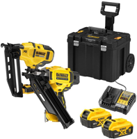DeWalt dck246p2t-qw accu afwerktacker dcn660 en constructietacker dcn930 | 18v 5.0ah in mobile storage koffer - dck246p2t-qw