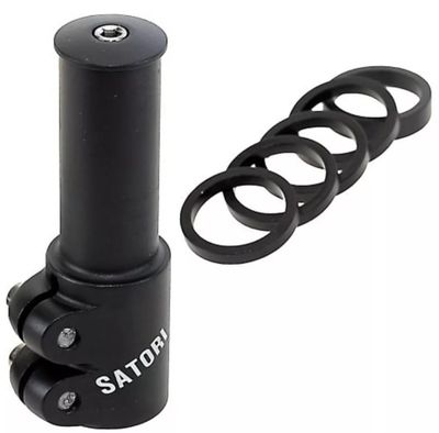 Satori stuurpenverlenger 1-1/8" zwart