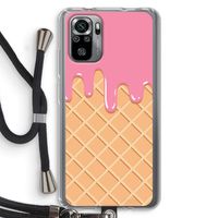 Ice cream: Xiaomi Redmi Note 10S Transparant Hoesje met koord