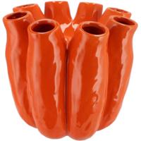 Daan Kromhout Vaas luna tube oranje 30 cm | 2 stuks