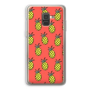 Ananas: Samsung Galaxy A8 (2018) Transparant Hoesje
