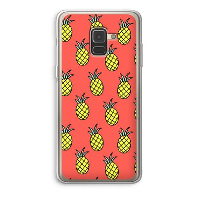 Ananas: Samsung Galaxy A8 (2018) Transparant Hoesje