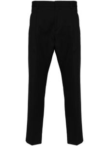 Dell'oglio pantalon droit à détail de plis - Noir