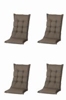 Kussen hoog 50x123 outdoor Oxford taupe (4 stuks) Madison - Madison