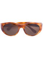 Jean Louis Scherrer Pre-Owned lunettes de soleil à monture ovale - Marron