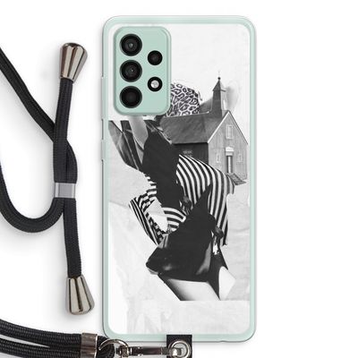 House: Samsung Galaxy A52s 5G Transparant Hoesje met koord