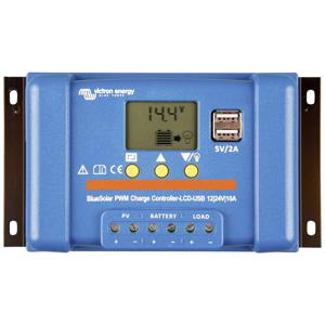 Victron Energy Blue-Solar PWM-LCD&USB Laadregelaar voor zonne-energie PWM 12 V, 24 V 10 A