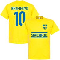 Zweden Ibrahimovic 10 T-Shirt - thumbnail