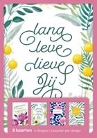 hallmark wenskaarten, lang leve lieve jij, blister van 8 stuks