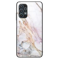 Samsung Galaxy A32 5G glazen hardcase - Parelmoer marmer