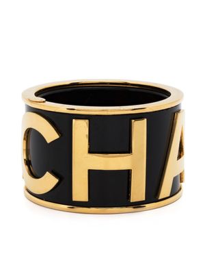CHANEL Pre-Owned bracelet manchette à logo (1984/1990 ) - Or
