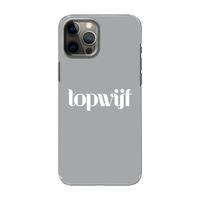 Topwijf Grijs Wit: Volledig geprint iPhone 12 Hoesje