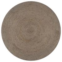 VidaXL Vloerkleed handgemaakt rond 150 cm jute grijs