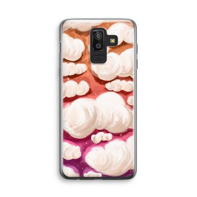 Katoen Wolken: Samsung Galaxy J8 (2018) Transparant Hoesje