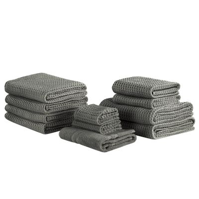 Beliani Atai Handdoek Set Van 11 Katoen 70 X 140 Cm