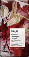 Vivani Chocolade puur met gekarameliseerde amandelen - 80 gram Vivani Chocolade puur met gekarameliseerde amandelen - 80 gram