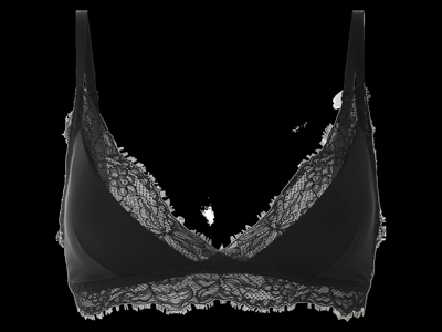 esmara Dames bralette met kant (Zwart, M (40/42))