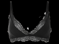 esmara Dames bralette met kant (Zwart, M (40/42))