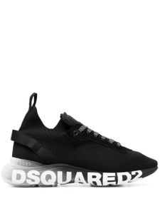 DSQUARED2 baskets à logo imprimé - Noir