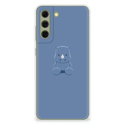 Samsung Galaxy S21FE Telefoonhoesje met Naam Baby Rhino Samsung Galaxy S21FE Telefoonhoesje met Naam Baby Rhino