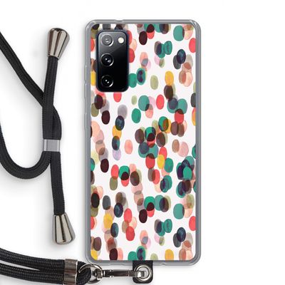 Tropical Dots: Samsung Galaxy S20 FE / S20 FE 5G Transparant Hoesje met koord