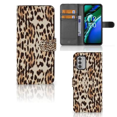 Nokia G42 | Telefoonhoesje | Met pasjeshouder | Leopard
