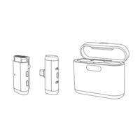 Godox WES USB C 2x Transmitter Receiver Charger Kit