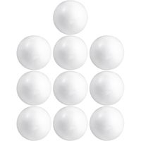 10x Beschilderbare piepschuim ballen/bollen 15 cm - thumbnail