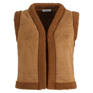 Enjoy - Camel Gilet teddy/mix - Maat XL