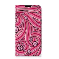 Apple iPhone 14 Plus Bookcase Swirl Pink - thumbnail