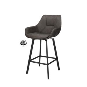 Haluta Barkruk kees - Draaibaar - Antraciet (zithoogte 65cm)